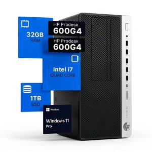 HP ProDesk 600G4 Tower PC Intel i7 32GB RAM 1TB SSD-0
