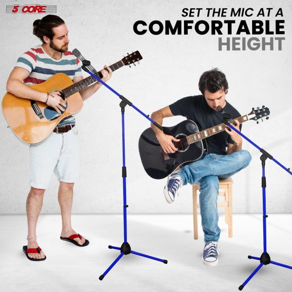 Pedestal Microphone Stand Adjustable Boom Tripod Studio-8