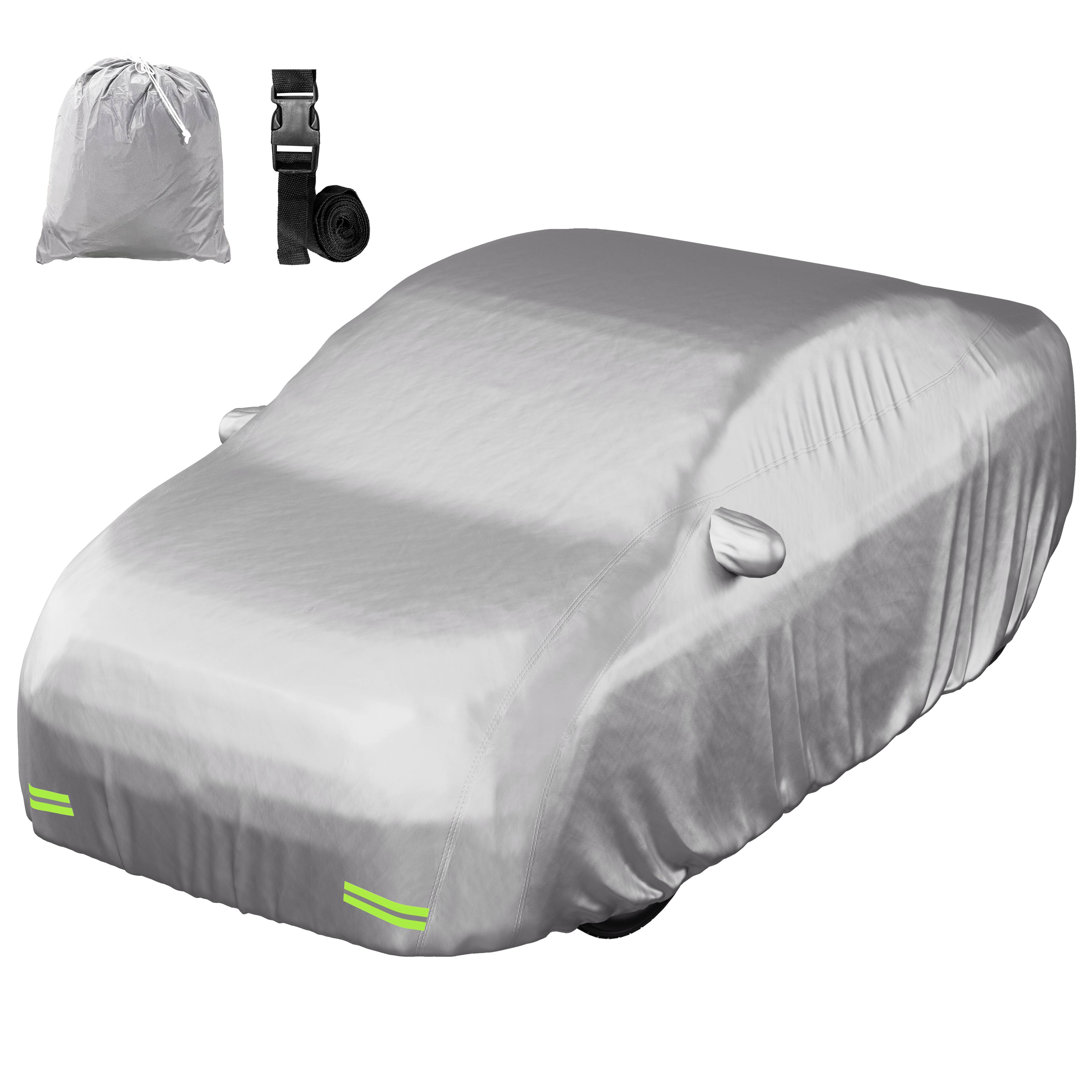 Mockins Car Cover installed on a vehicle in a driveway
