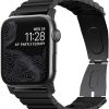 Nomad Black Steel Link Band for Apple Watch Secure Fit-2