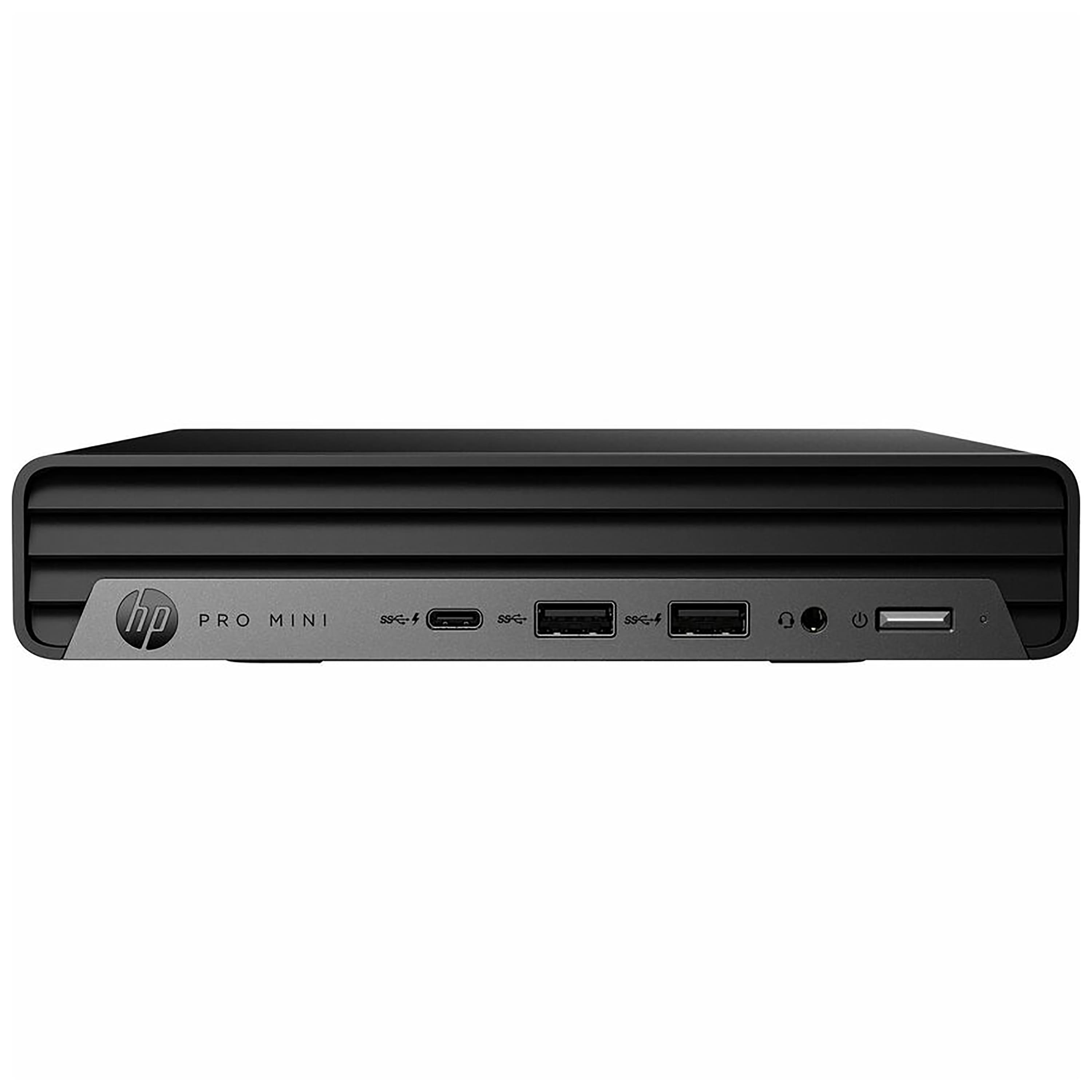 Installing HP Elite Mini Desktop Intel Core i5 16GB Memory 256GB SSD on a wooden desk