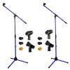 Pedestal Microphone Stand Adjustable Boom Tripod Studio-0
