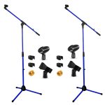 Pedestal Microphone Stand Adjustable Boom Tripod Studio-0