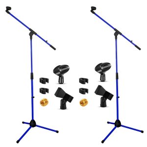 Pedestal Microphone Stand Adjustable Boom Tripod Studio-0