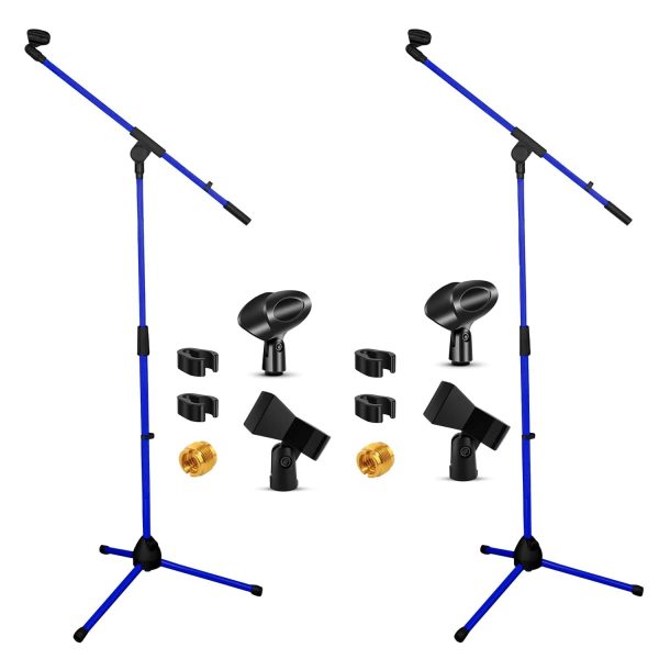 Pedestal Microphone Stand Adjustable Boom Tripod Studio-0