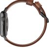 Modern Leather Apple Watch Strap Brown Black Lugs Horween-10