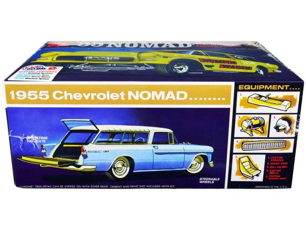 AMT 1955 Chevrolet Nomad Model Kit 3in1 Build Stock Drag-1