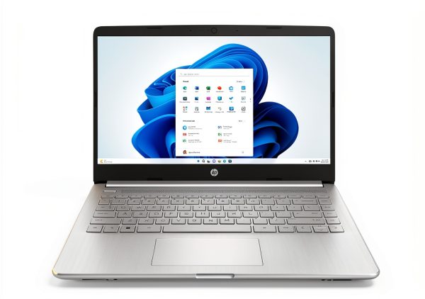 HP 14 Laptop Intel Celeron 4GB Memory 128GB eMMC Silver-0