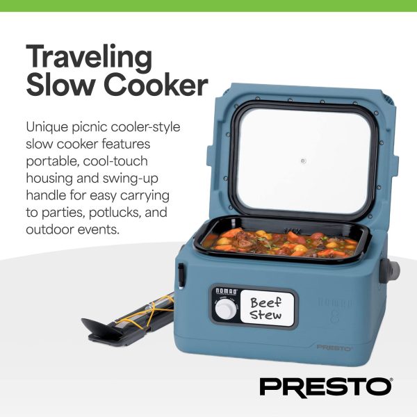 Presto Nomad Traveling Slow Cooker 8 Quart Portable-2
