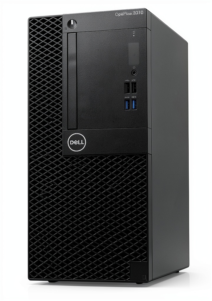 Dell Optiplex 3070 Tower desktop on an office desk