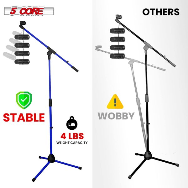 Pedestal Microphone Stand Adjustable Boom Tripod Studio-6