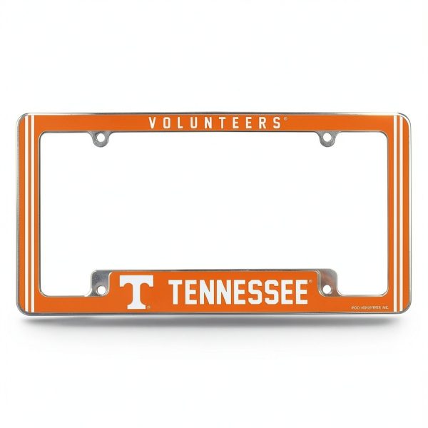 Team License Plate Frame Bold Design All Corner View-0