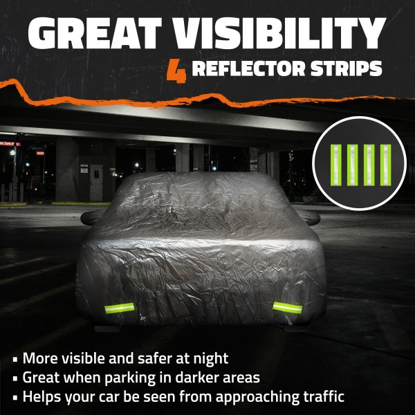 Mockins Car Cover 190T Polyester Zipper Door All Weather-5