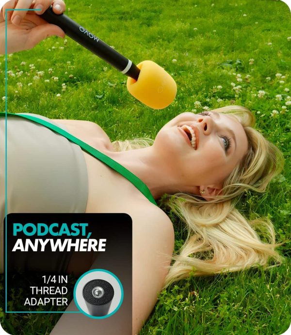 Movo WMX-HM2 Wireless Lavalier to Handheld Mic Grip-5