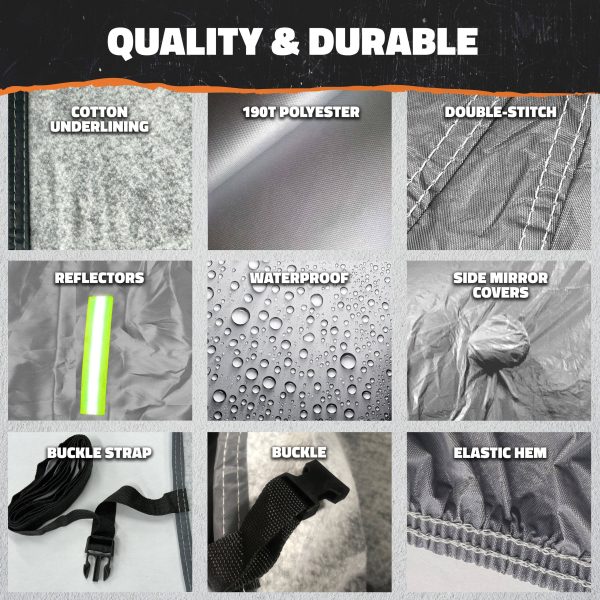 Mockins Car Cover Weatherproof Polyester All Weather-4