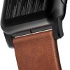Modern Leather Apple Watch Strap Brown Black Lugs Horween-11
