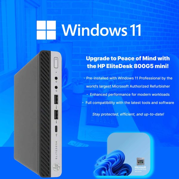 HP EliteDesk 800G5 Mini Computer Intel i7 16GB RAM-3