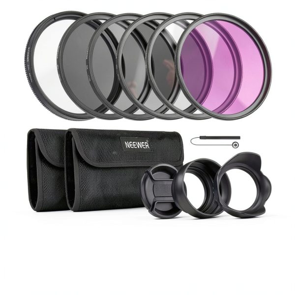 Neewer 58mm Lens Filter Kit UV CPL ND Set for Cameras-7