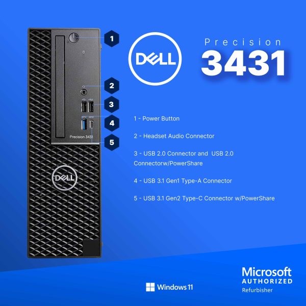 Dell Precision 3431 Desktop Intel i5 16GB RAM 1TB SSD-2
