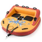 Inflatable Towable Tube 2 Person Capacity Durable Nylon-0
