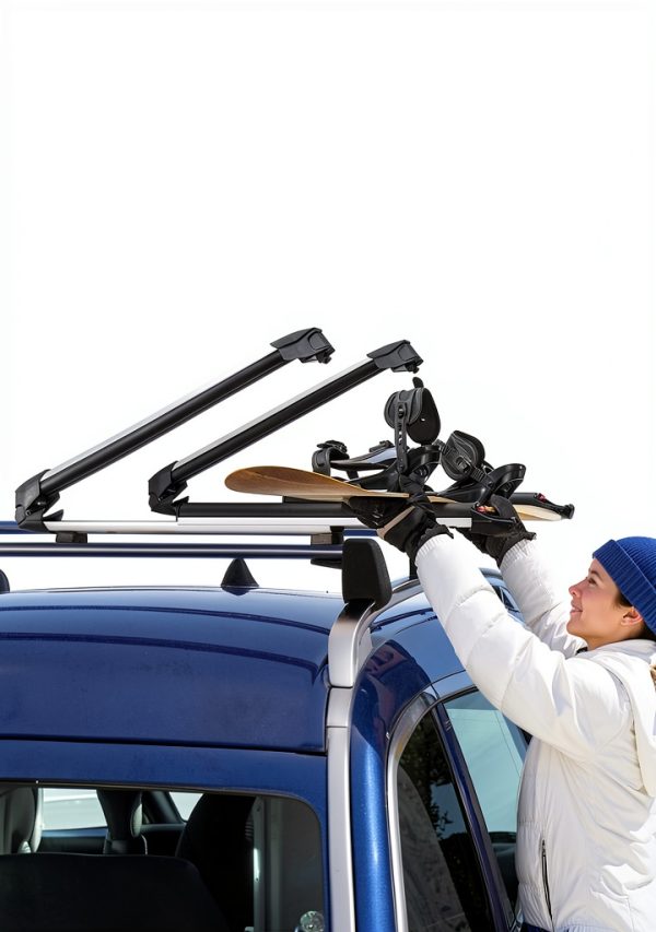 Pavo Ski Snowboard Roof Rack Large Capacity Anti-Theft Lock-3