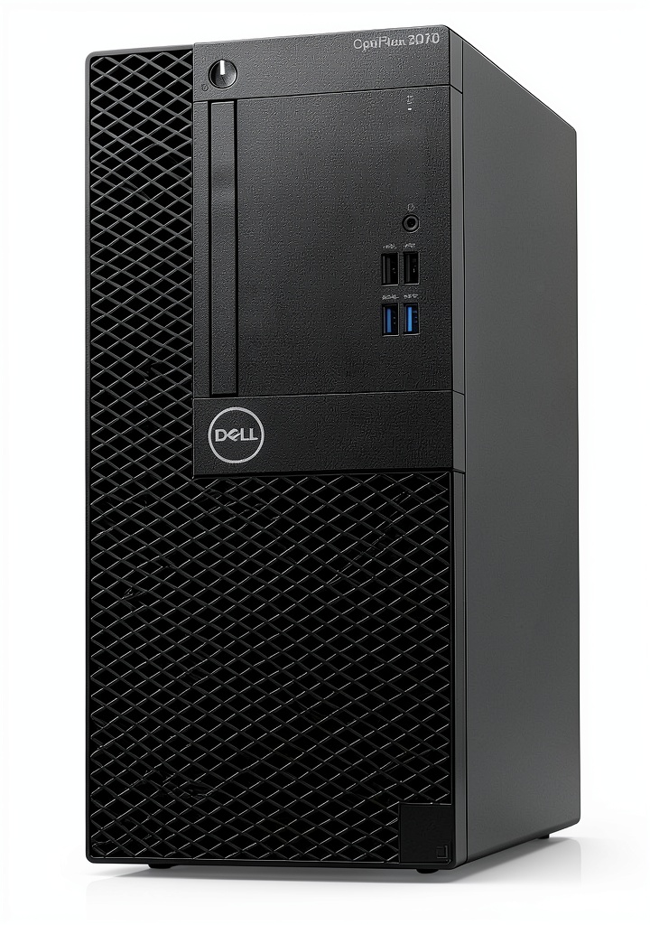 Dell Optiplex 3070 Tower desktop on an office desk