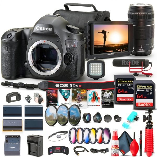 Canon EOS 5DS R DSLR Camera Bundle with 75 300mm Lens-0