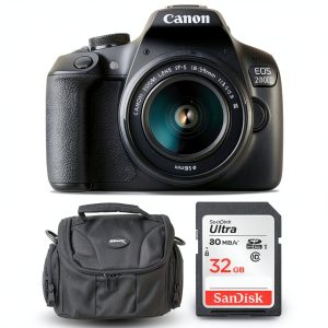 Canon EOS 2000D DSLR Camera 24MP Sensor Wi-Fi Full HD-0