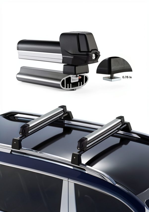 Pavo Ski Snowboard Roof Rack Large Capacity Anti-Theft Lock-2