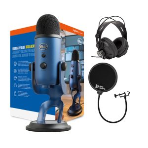 Blue Yeti USB Microphone Studio Controls Zero Latency-0