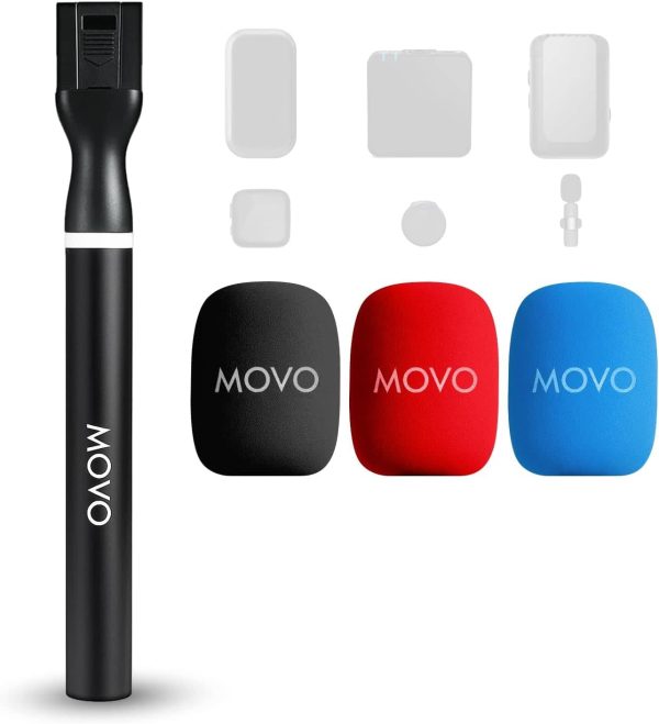 Movo WMX-HM2 Wireless Lavalier to Handheld Mic Grip-0