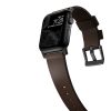 Modern Leather Apple Watch Strap Brown Black Lugs Horween-7
