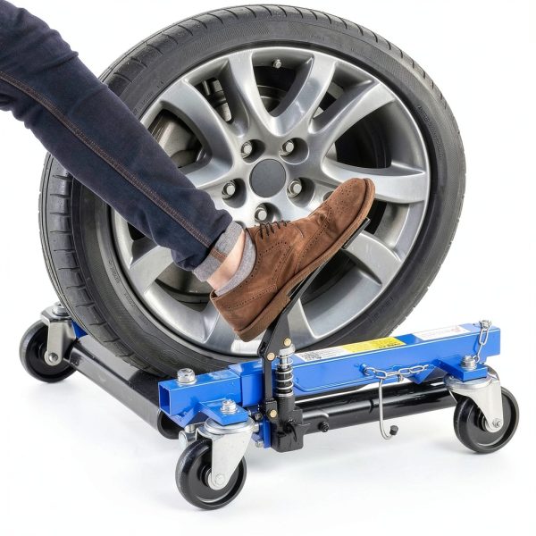 DURHAND Car Wheel Dolly Heavy Duty Steel Vehicle Mover-3