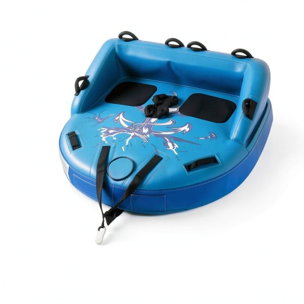 Inflatable Towable Tube 2 Person Capacity Durable Nylon-8