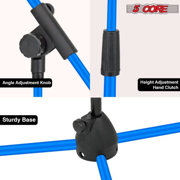 Height Adjustable Tripod Boom Mic Stand Metal Portable-5