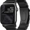 Nomad Black Steel Link Band for Apple Watch Secure Fit-0