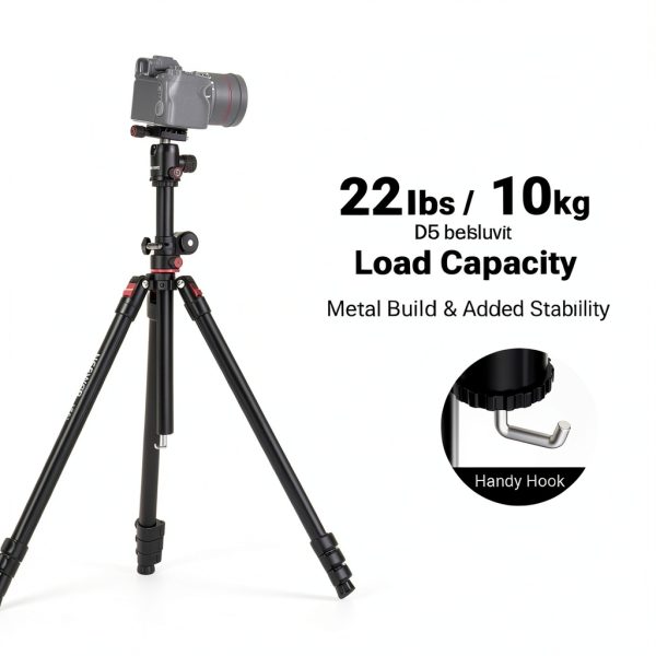 Neewer Metal Tripod Monopod Ball Head Flexible Column TP63-6
