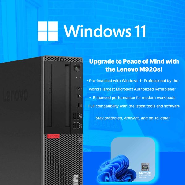 Lenovo ThinkCentre M920S Desktop Intel i5 16GB RAM SSD-4