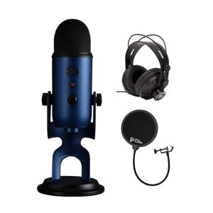 Blue Yeti USB Microphone Studio Controls Zero Latency-0