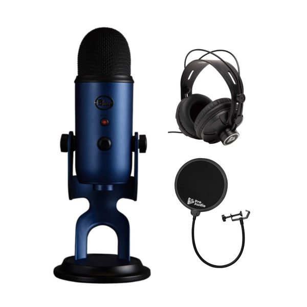 Blue Yeti USB Microphone Studio Controls Zero Latency-0