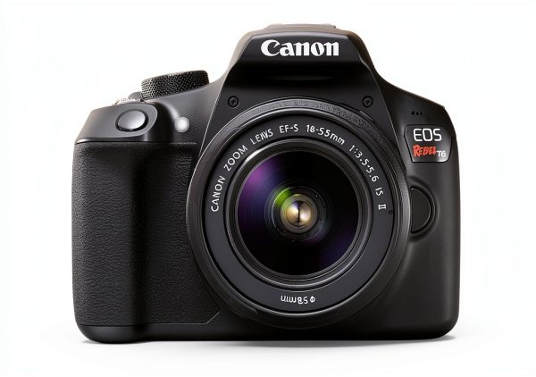 Canon EOS Rebel T6 DSLR Camera 18MP Wi-Fi 18-55mm Lens-0