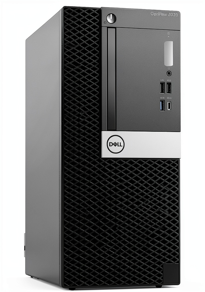 Dell Optiplex 7070 Tower desktop on an office desk