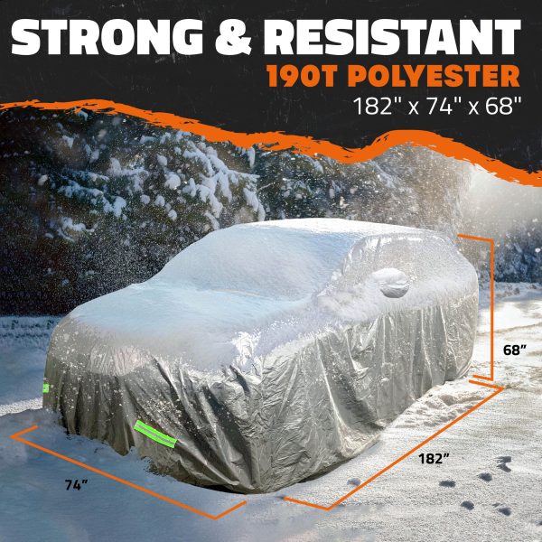 Mockins Car Cover All Weather Windproof Reflective-3
