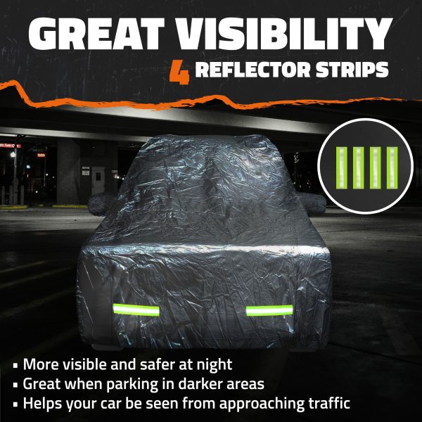 Mockins Car Cover All Weather Windproof Reflective-5