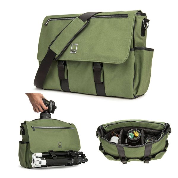 Forest Green Camera Messenger Bag Water Resistant-2