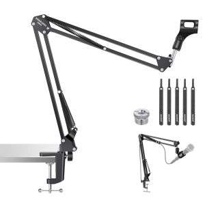Neewer Microphone Arm Stand Desk Mount Flexible Metal Build-0
