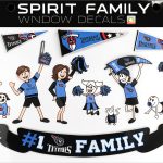 Rico Tag Spirit Family Window Decals Removable Team Support-0