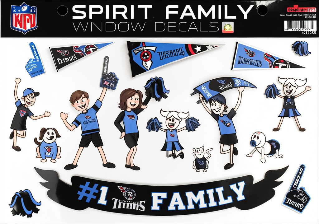 Rico Tag Spirit Family Window Decals applied to car window
