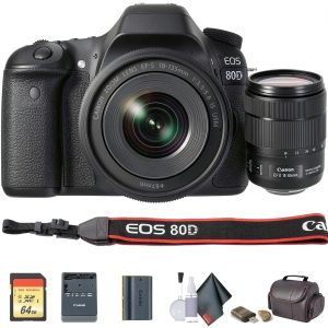 Canon EOS 80D DSLR Camera 24MP Sensor 45 Point AF-0