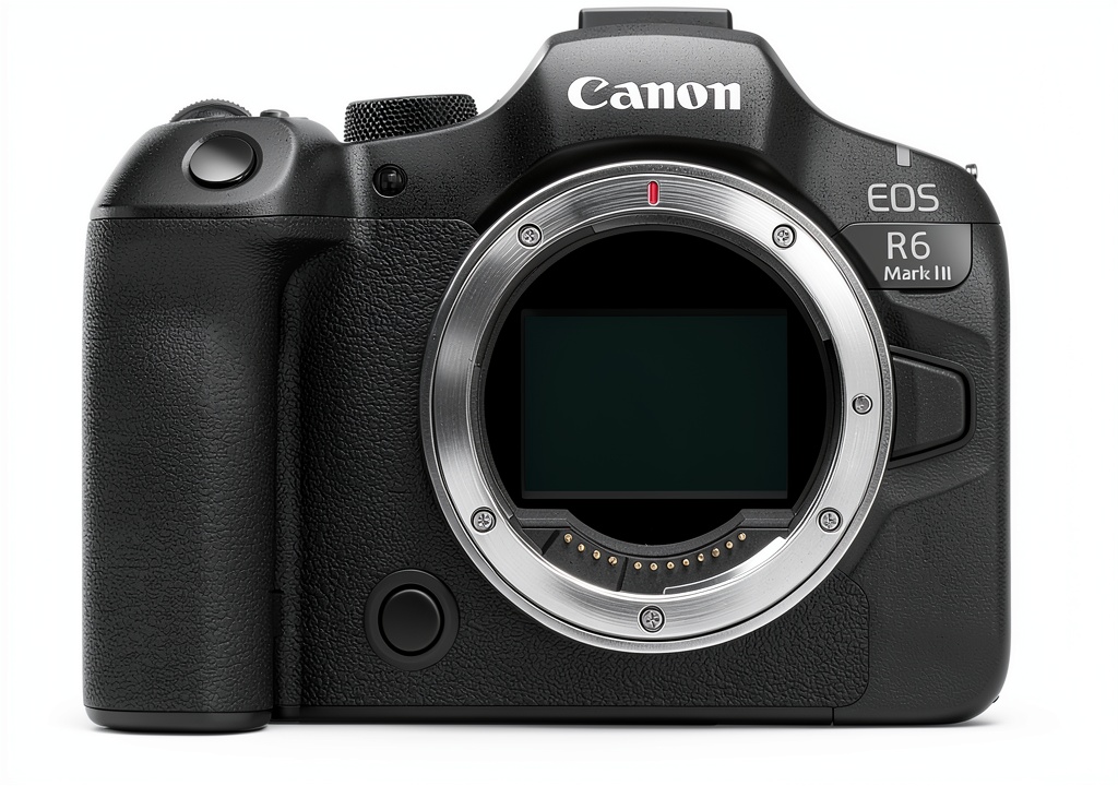 'Canon EOS R6 Mark III camera body with lens attached'